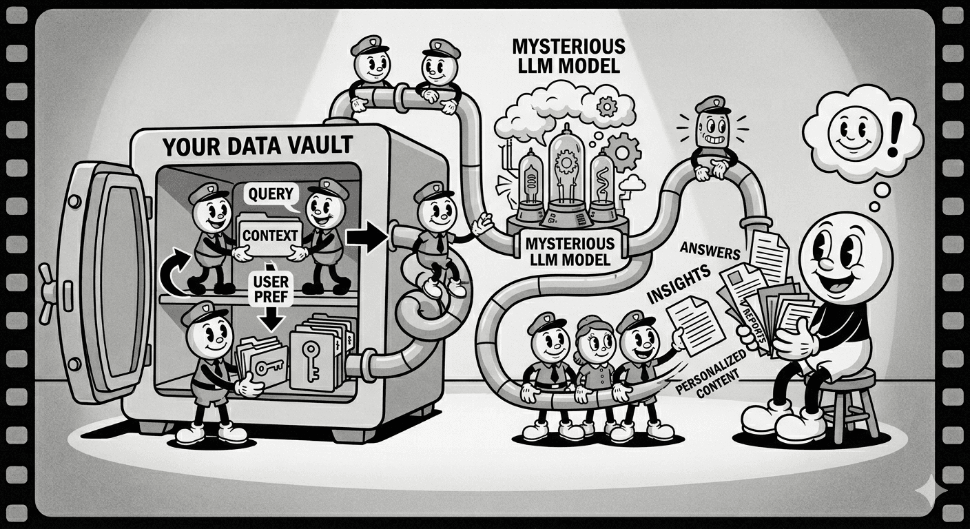 Private AI versus public model — the architectural fork that defines enterprise deployments.